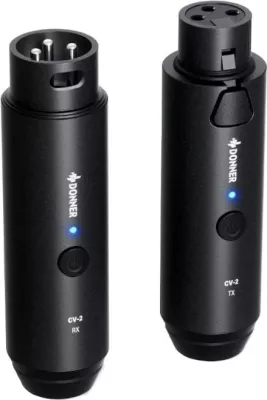 Sistem wireless për mikrofon Donner CV-2, i zi
