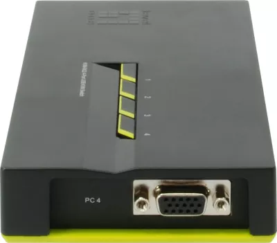 KVM switch LevelOne KVM-0422, 4 porta USB VGA, 2048x1536, zi gjelbër