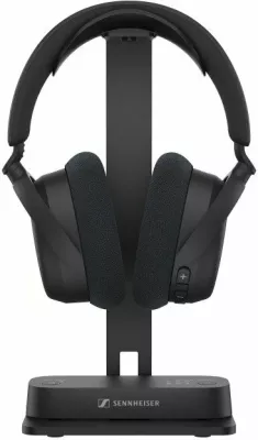 Kufje wireless Sennheiser RS 275 me transmetues TV BTA 1, Bluetooth 5.4, rreze 50 m, bateri deri 50 orë, set, të zeza