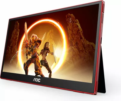 Monitor gaming AOC 16G3, 15.6 inç, Full HD, 144Hz, USB-C, Micro HDMI, i zi