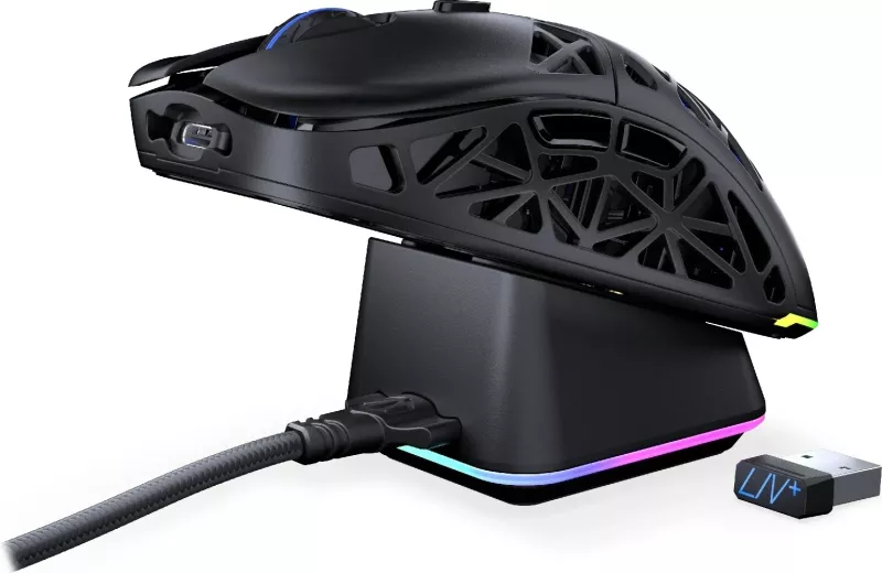 Maus ENDORFY EY6A016, Gaming, Bluetooth, 26000 DPI, Zi