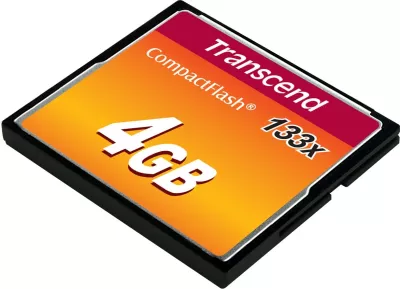 Kartelë memorie Transcend CompactFlash 4GB 133x e zezë