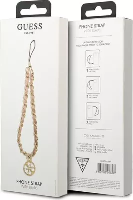 Varëse telefoni Guess Chain Strap Metal 4G, rozë