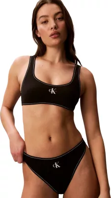 Sutjenë bikine Calvin Klein Jeans LV00Q61100, për femra, e zezë [Madhësia: L]