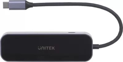 Përshtatës Unitek Hub, USB-C 3.1,RJ-45, 3X USB-A, i zi 