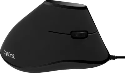Maus vertikal ergonomik LogiLink, USB, 1000 DPI, 5 taste, i zi