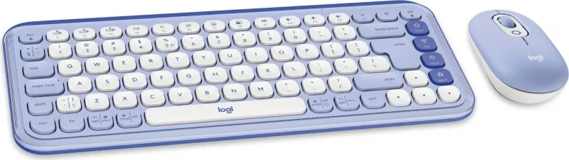 Tastierë dhe maus Logitech POP ICON COMBO, Lila