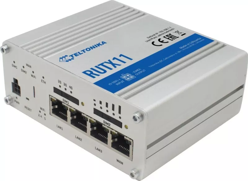 Router Teltonika RUTX11, Wi-Fi 5, Dual-band, 4G, Gri