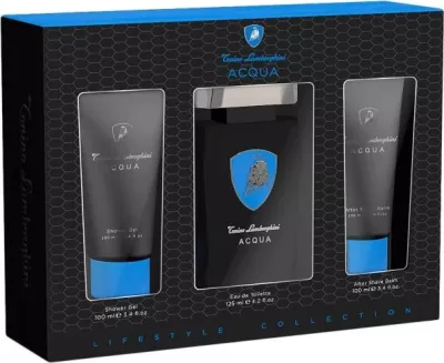 Set Eau de Toilette për meshkuj Tonino Lamborghini Acqua, 125ml + aftershave balm 100ml + shower gel 100ml