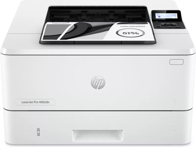 Printer HP LaserJet Pro 4002dn, 1200 x 1200 dpi, 40 ppm, USB 2.0, Ethernet, bardhë-gri