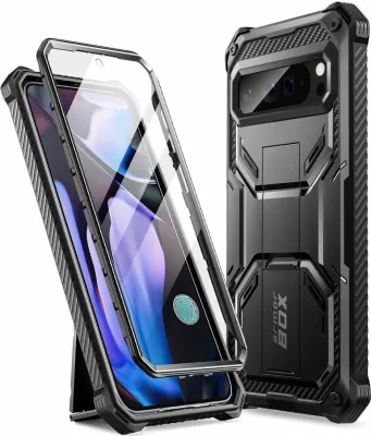 Mbështjellës Supcase ArmorBox për Google Pixel 9 Pro XL, i zi