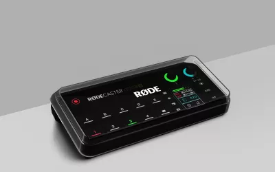 Konsolë prodhimi video/audio Rode RØDECaster Video S, 4 burime video, 2x XLR, e zezë, me adapter dhe kabllo USB-C