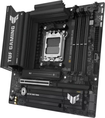 Pllakë amë ASUS TUF GAMING B850M-PLUS, AM5, B850, mATX, DDR5, 2.5GbE, USB-C 20Gbps, e zezë