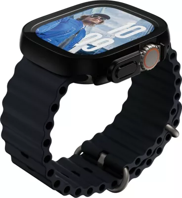 Mbrojtës ekrani dhe trupi PanzerGlass Snappie Full Body Slim për Apple Watch Ultra 2, i zi