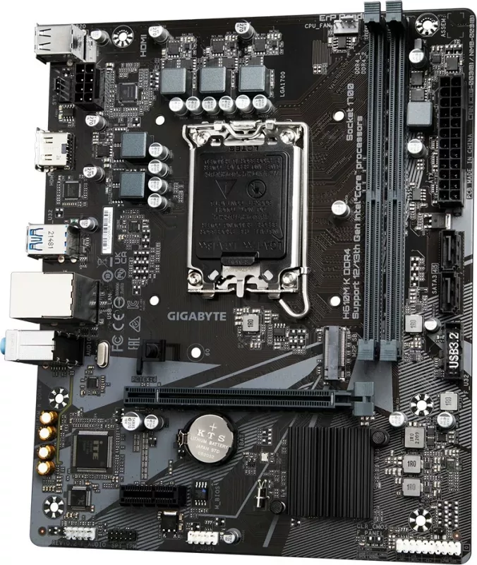 Pllakë amë Gigabyte H610M K mATX D4 thumbnail 4
