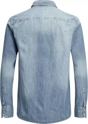 Këmishë për meshkuj Jack & Jones JJESHERIDAN L/S, denim [Madhësia: XXL]