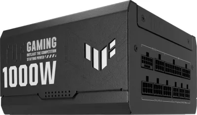 Furnizues rryme ASUS TUF Gaming 1000W 80 Plus Gold, ATX 3.0, plotësisht modular, 12VHPWR, i zi