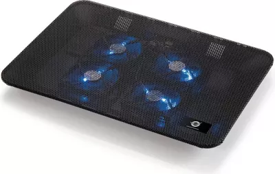 Mbajtëse ftohëse Conceptronic 4-fan, USB-A 2.0, për laptop 15.6 inç, e zezë