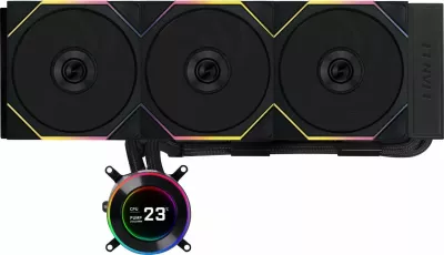 Ftohës uji AiO Lian Li Hydroshift II LCD-C 360TL (GHS2LCD36TB) 360mm, 3x120mm ARGB, LCD 2.1", e zezë