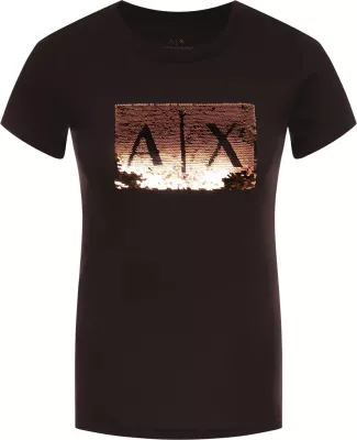 Maicë për femra Armani Exchange 8NYTDL YJ73Z, e zezë [Madhësia: S]