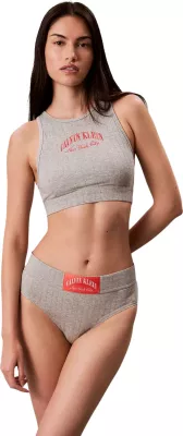 Sutjenë bralette për femra Calvin Klein Underwear LV00QF8707, gri [Madhësia: XS]
