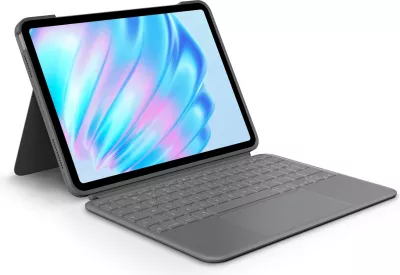 Mbështjellës me tastierë Logitech Combo Touch, QWERTY, US International, Trackpad, Gri Oxford