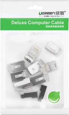 Konektor rrjeti RJ45 UGREEN 20333 Cat6 (paketë 10 copë)