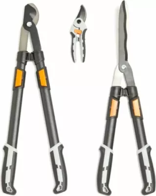 Set krasitjeje VonHaus 3500237, 3 copë, portokalli/zi