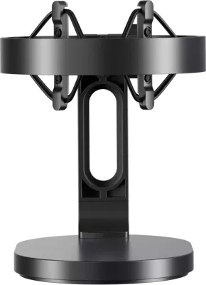 Mikrofon BOYA K9 me kabllo USB-C, 48 kHz 24-bit, RGB, me stendë tavoline dhe pop filter, i zi