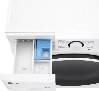 Lavatrice-tharëse LG F4DR510S0W 10/6 kg 1400 rpm me avull, AI DD, TurboWash360°
