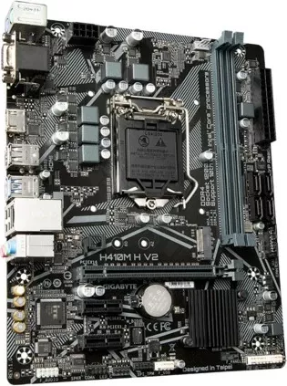 Pllakë amë Gigabyte H410M H V2, Intel, LGA 1200, DDR4-SDRAM, 64 GB