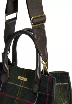 Çantë tote femra Barbour Barrhill Tartan LBA0423, jeshile e errët