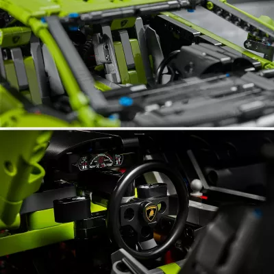 Set ndërtimi LEGO Technic Lamborghini Sián FKP 37, 8 vjeç e lart, Plastik, 457 pjesë, shumëngjyrësh