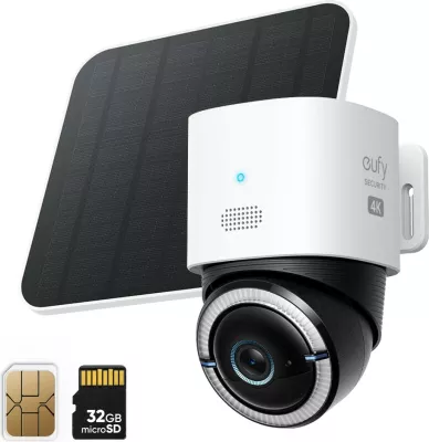 Kamerë sigurie EUFY S330, 4K, me panel diellor