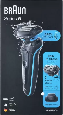 Makinë rroje Braun Series 5 51-M1200s, e zezë, blu