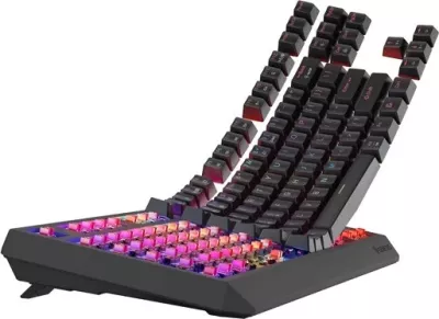 Tastierë mekanike Genesis Thor 230 TKL Wireless, RGB, Outemu Red, e zezë