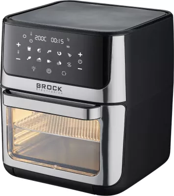 Fritezë me ajër të nxehtë (Air Fryer) Brock DA 1000 BK, 12L, 1800W, e zezë, set me aksesorë