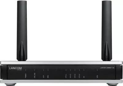 Router SD-WAN, LANCOM 1800EF-4G, 1 Gbps, 4G LTE, SFP dhe shumë porta Ethernet, e zezë