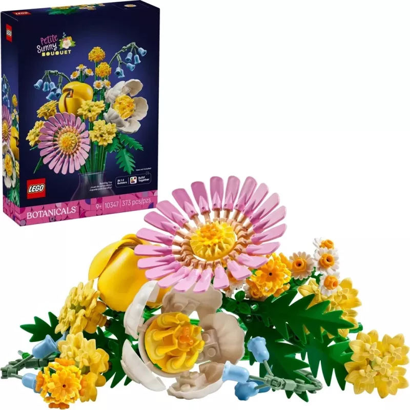 Set LEGO ICONS 10347 Little Sunny Bouquet, 373 pjesë, shumëngjyrëshe