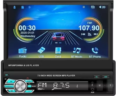 Monitor makine Podofo A3503, 7 inç, CarPlay & Android Auto, Ekran me prekje