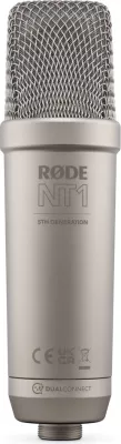 Mikrofon kondesator RØDE NT1 (Gen.5), i argjend
