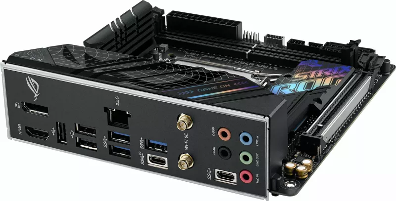 Pllakë amë ASUS ROG STRIX B760-I GAMING WIFI, Intel, LGA 1700, DDR5-SDRAM, 64 GB