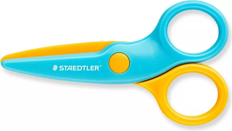 Gërshërë STAEDTLER Noris Junior për fëmijë, 100mm, metal, blu/verdhe