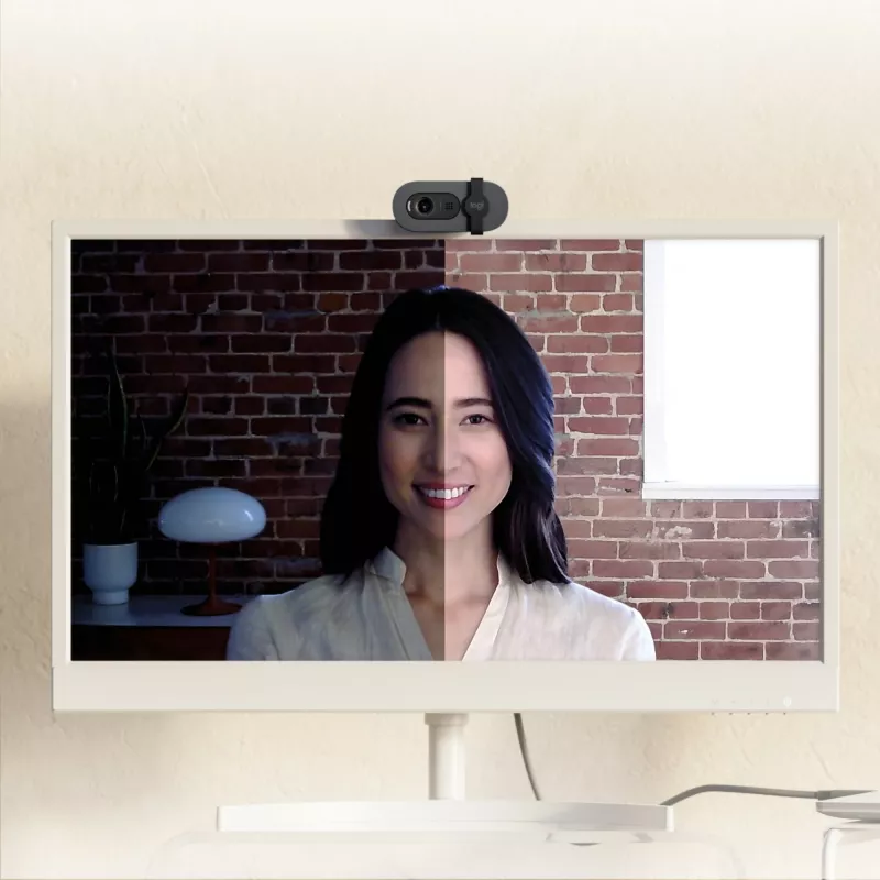 Webcam Logitech Brio 105, 2 MP, Full HD, kabllo USB-A, e zezë