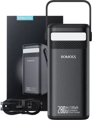 Powerbank Romoss PMT75-DC 75000mAh 280W, e zezë