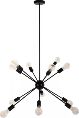Llambë tavanore multilights FH4173 metalike e zezë Φ85x115H cm