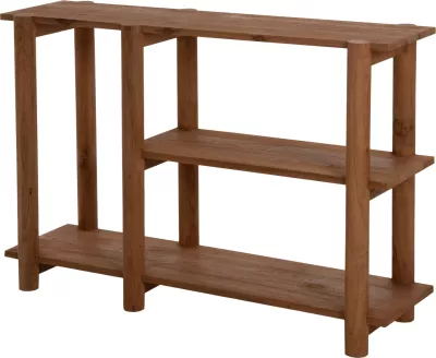 Konsolë KUTAI FH9638 dru TEAK i ricikluar, ngjyrë natyrale rustike, 120x35x80H cm