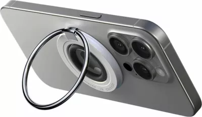 mbajtës magnetik MagSafe për celular Joyroom JR-ZS383, unazë gishtit, kompatibilitet iPhone 12–15 dhe telefona 4.7–7", shndërrohet në qëndrim, i zi