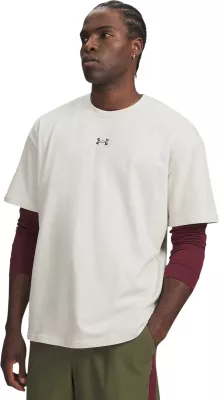 Maicë për meshkuj Under Armour UA M HWT Metal Logo SS 77-6013618, fildishi [Madhësia: XL]