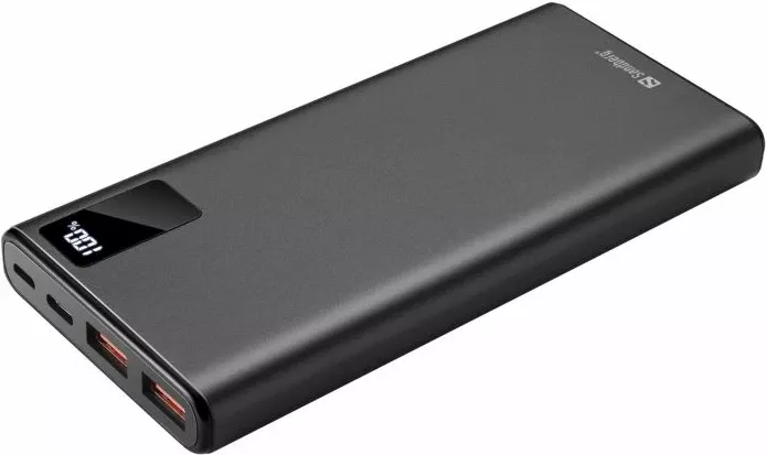 Powerbank Sandberg 420-58 10000 mAh USB-C PD 20W, i zi, set me kabllo USB-A në USB-C 30 cm